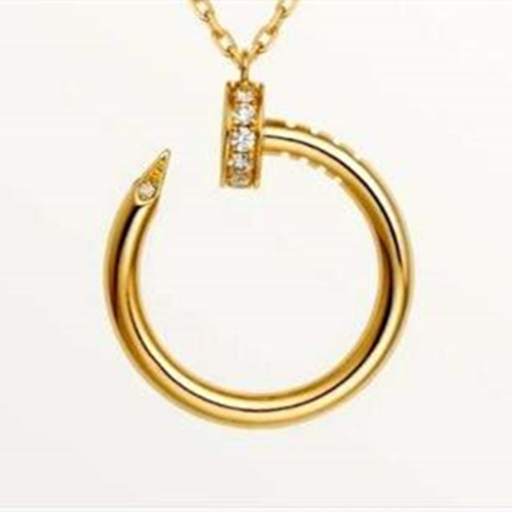 New! Nail Pendant Necklace Gold